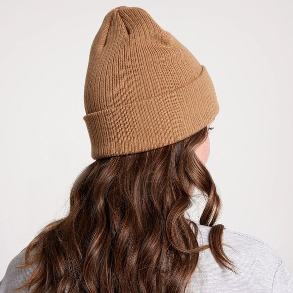 NWT CALIA Essential Ribbed Brown Winter Beanie - Picture 2 of 6